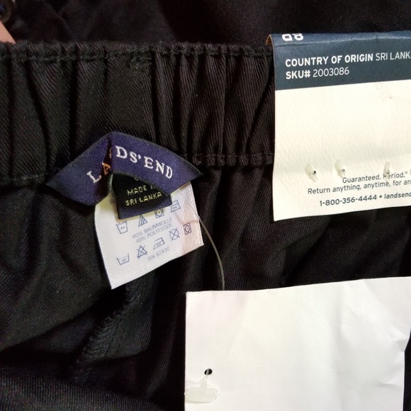 $ NWT Black Pants Land End Petites (F87&F88) - Picture 4 of 8